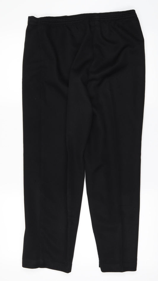 C&A Womens Black   Trousers  Size 12 L25 in
