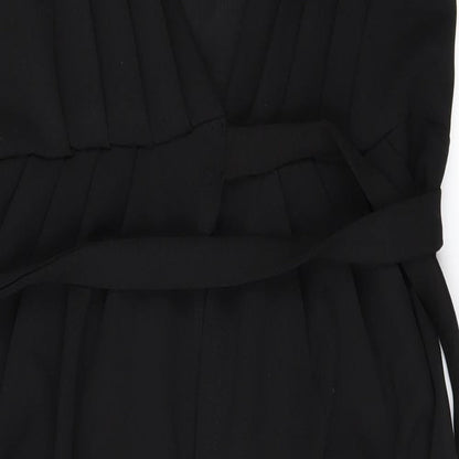 Close-up detail of Vera & Lucy women’s black pencil dress, size S