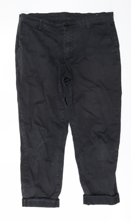 Preworn Mens Black   Straight Jeans Size S L21 in