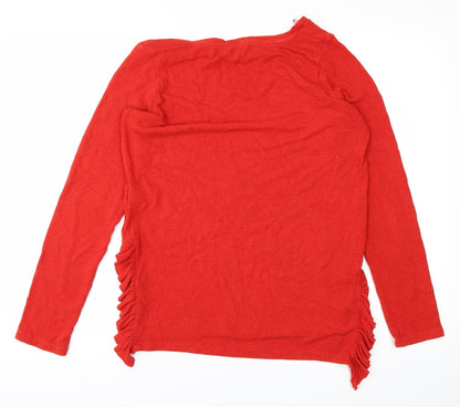Back view of Next women’s orange basic t-shirt, size UK 8