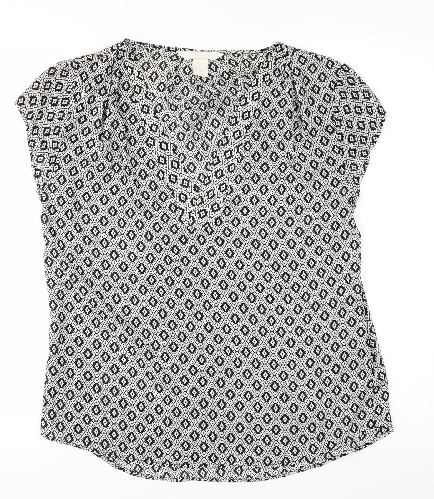 H&M Womens Black   Basic T-Shirt Size 8