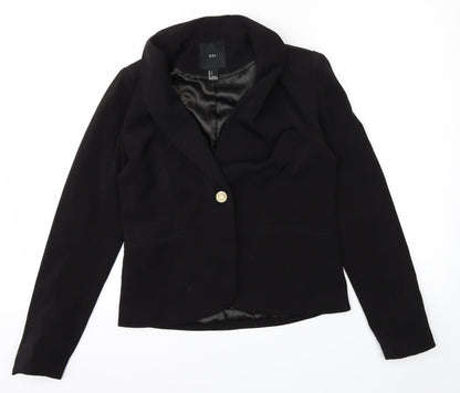 Front view of XXI women’s black jacket, size S