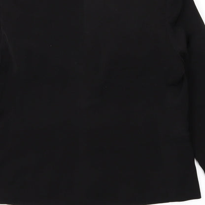 Brand and care label for XXI women’s black jacket, size S
