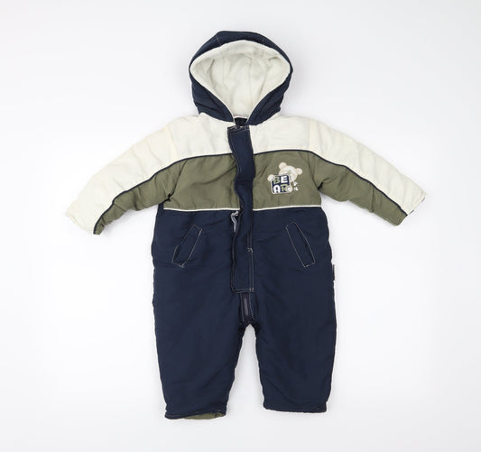 antartica Baby Blue   Babygrow One-Piece Size 18 Months