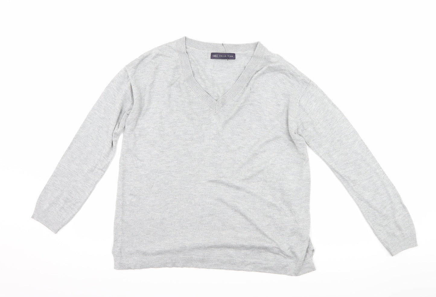 Marks and Spencer Womens Grey   Pullover Jumper Size S