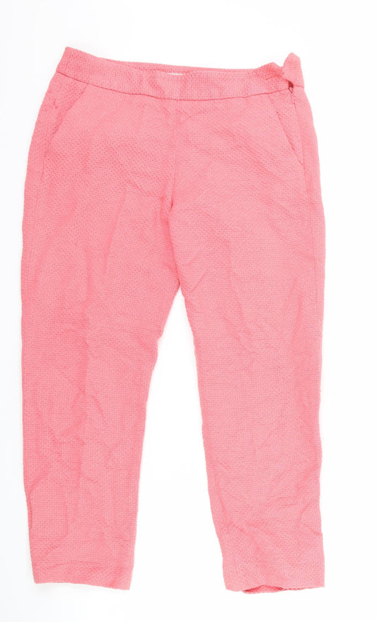 Great plains Womens Pink   Cropped Trousers Size 8 L23 in