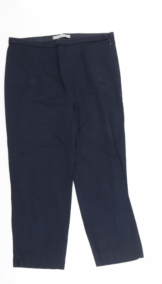 Marks and Spencer Womens Blue   Trousers  Size 10 L22 in