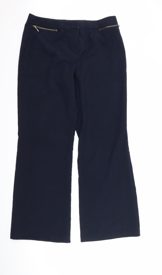 Marks and Spencer Womens Blue   Trousers  Size 12 L30 in