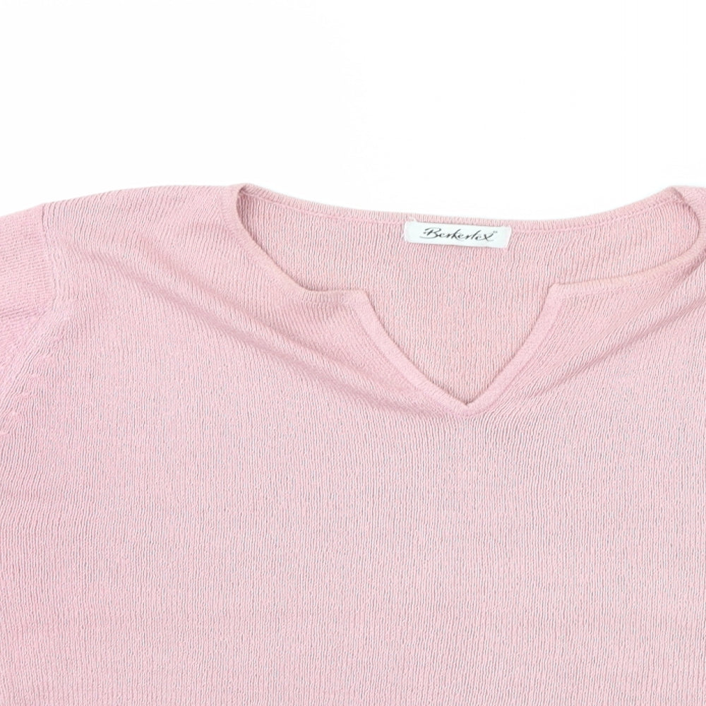 Berkertex Womens Pink   Basic T-Shirt Size 10