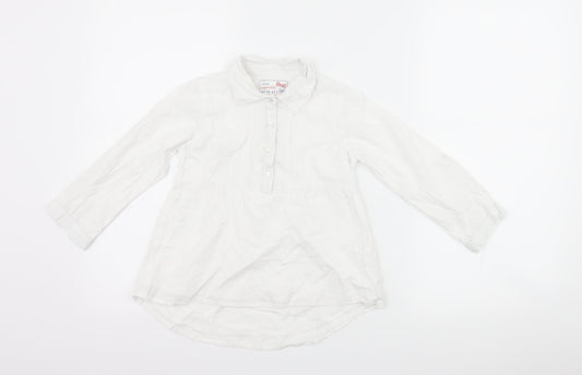 Primark Girls White   Basic Button-Up Size 6-7 Years