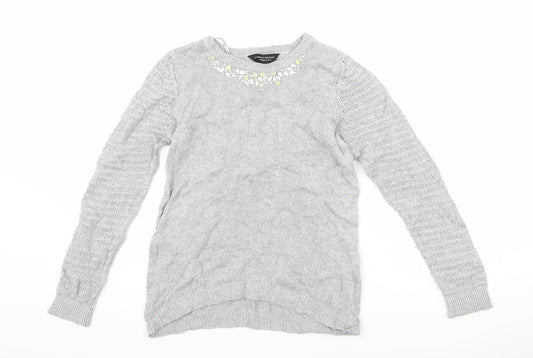 Dorothy Perkins Womens Grey   Pullover Jumper Size 10