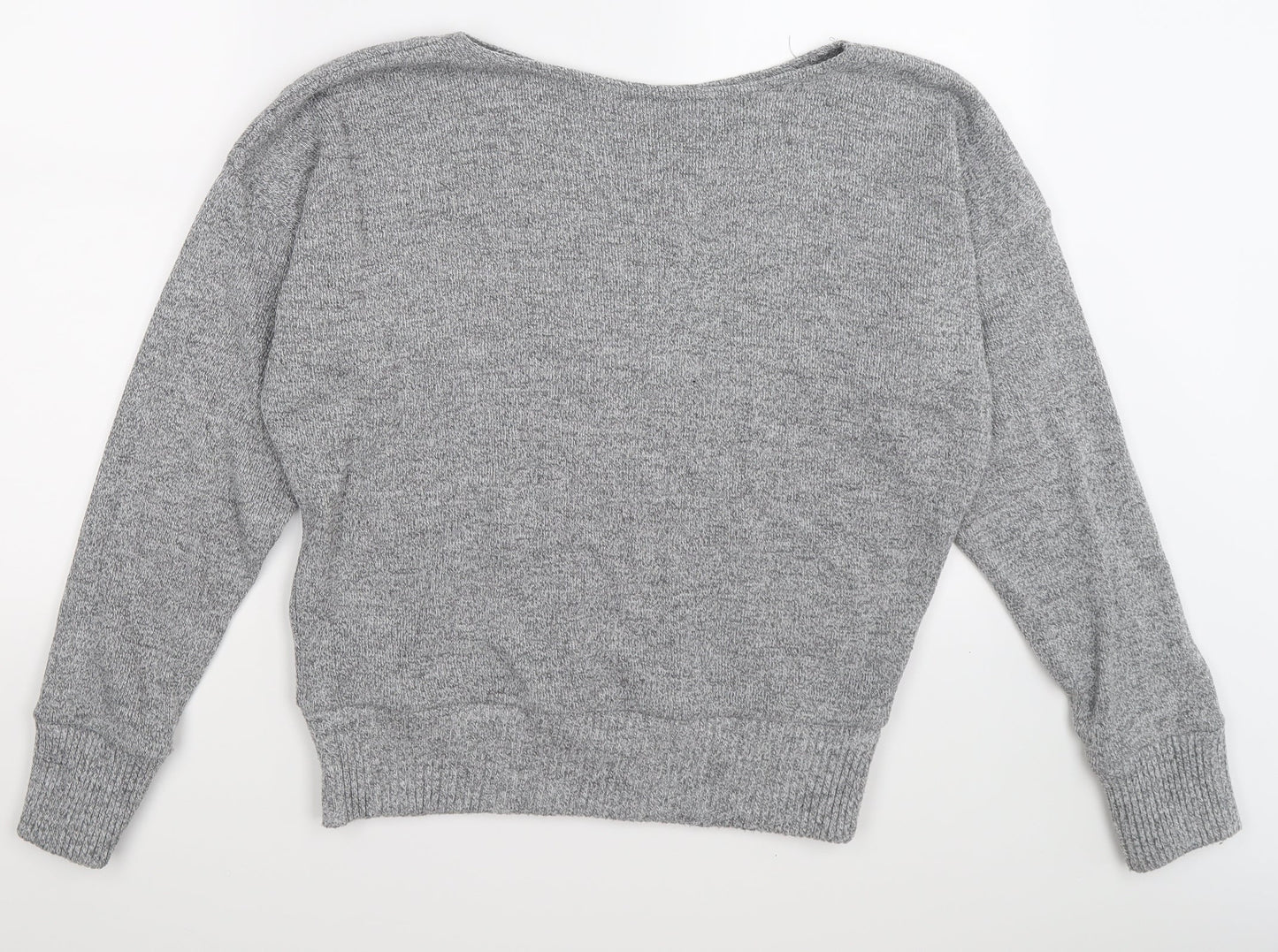 pretty little thing Womens Grey  Knit Pullover Jumper Size L