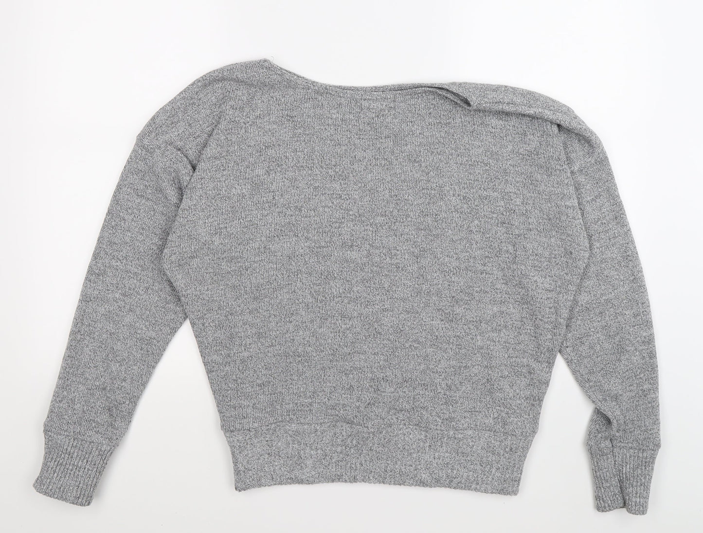 pretty little thing Womens Grey  Knit Pullover Jumper Size L