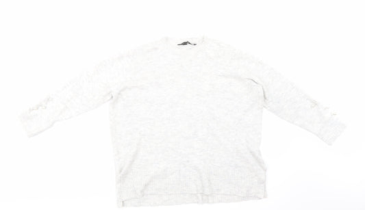 Dorothy Perkins Womens Grey   Pullover Jumper Size 18