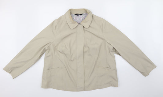 bm Collection Womens Beige   Jacket Coat Size 14