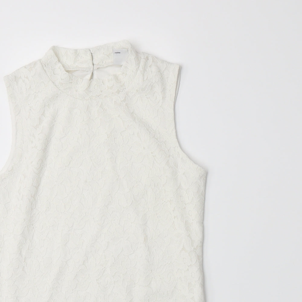 Lindex Girls White   Basic Tank Size 10-11 Years