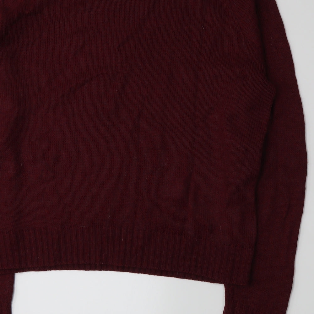 Divided by H&M Womens Red  Knit Pullover Jumper Size S