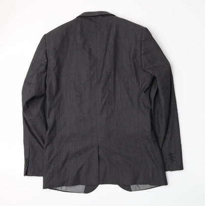 Back view of Next men’s grey jacket suit jacket, size 40