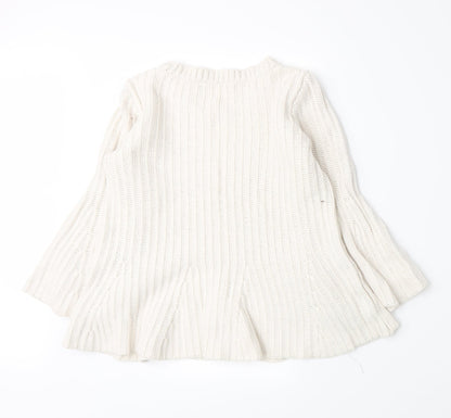 Back view of Gap women’s beige knit jumper, size S