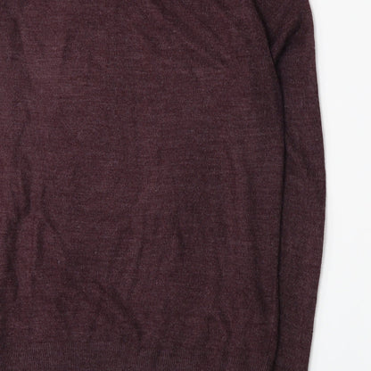 Brand and care label for Cedarwood State women’s red jumper, size L