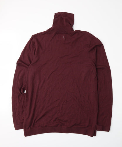 Back view of Topman women’s red knit jumper, size M