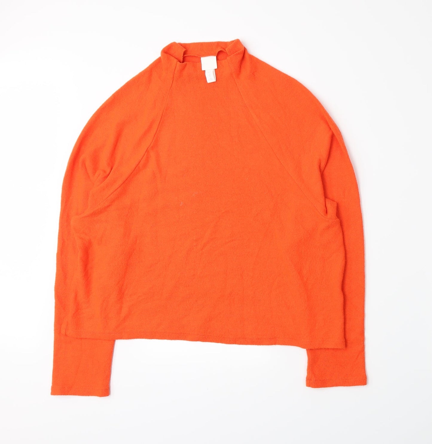 H&M Womens Orange   Pullover Jumper Size S