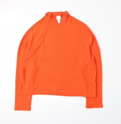 Additional front view of H&M women’s orange jumper, size S