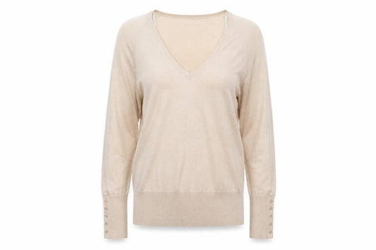 Preworn Womens Beige   Pullover Sweatshirt Size 18