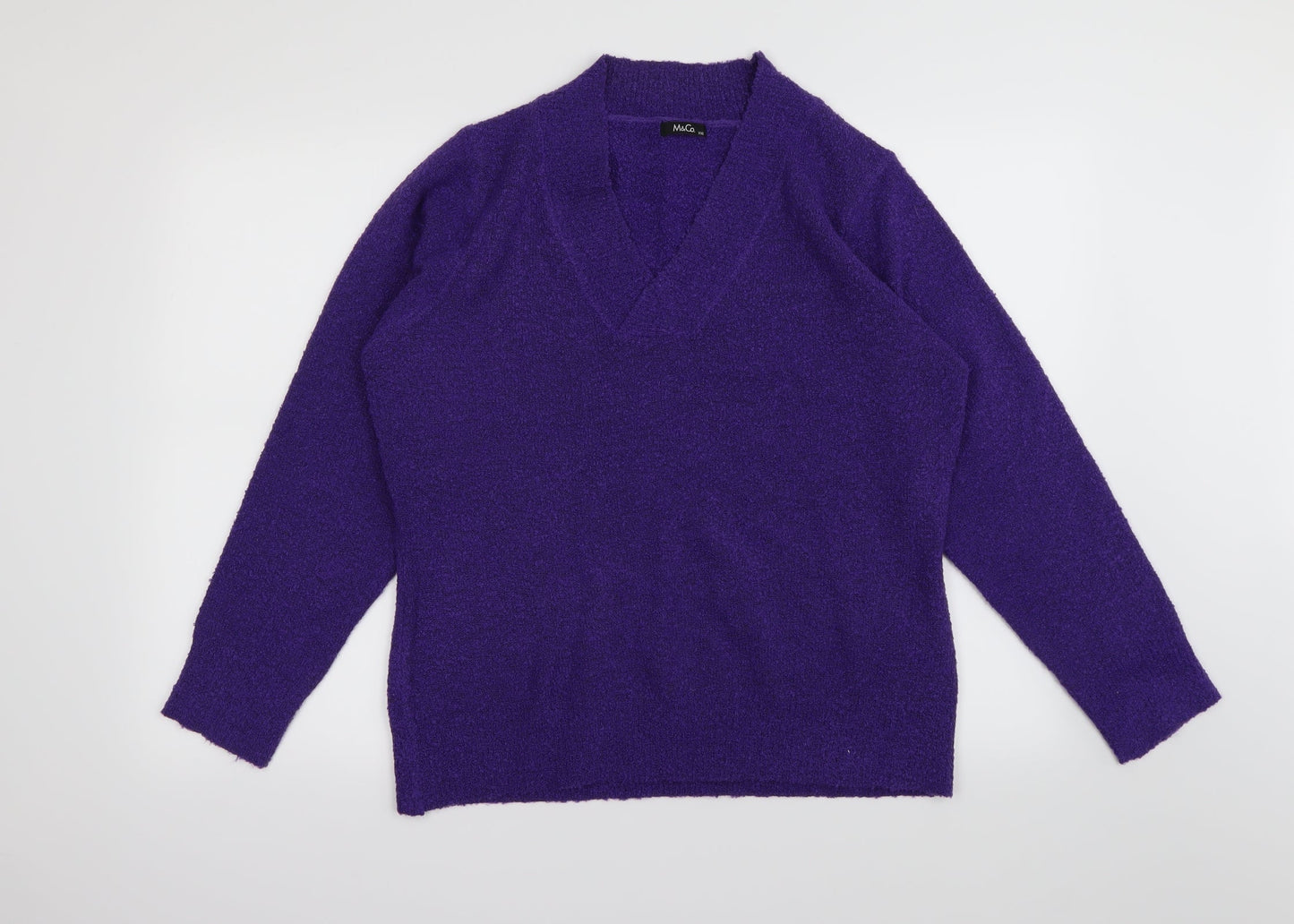 M&Co Womens Purple   Pullover Jumper Size 2XL