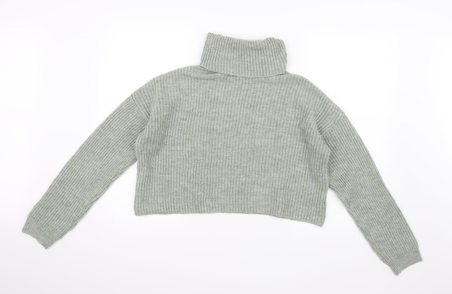 New Look Womens Green  Knit Pullover Jumper Size S