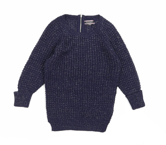 alcott Womens Blue  Knit Pullover Jumper Size L