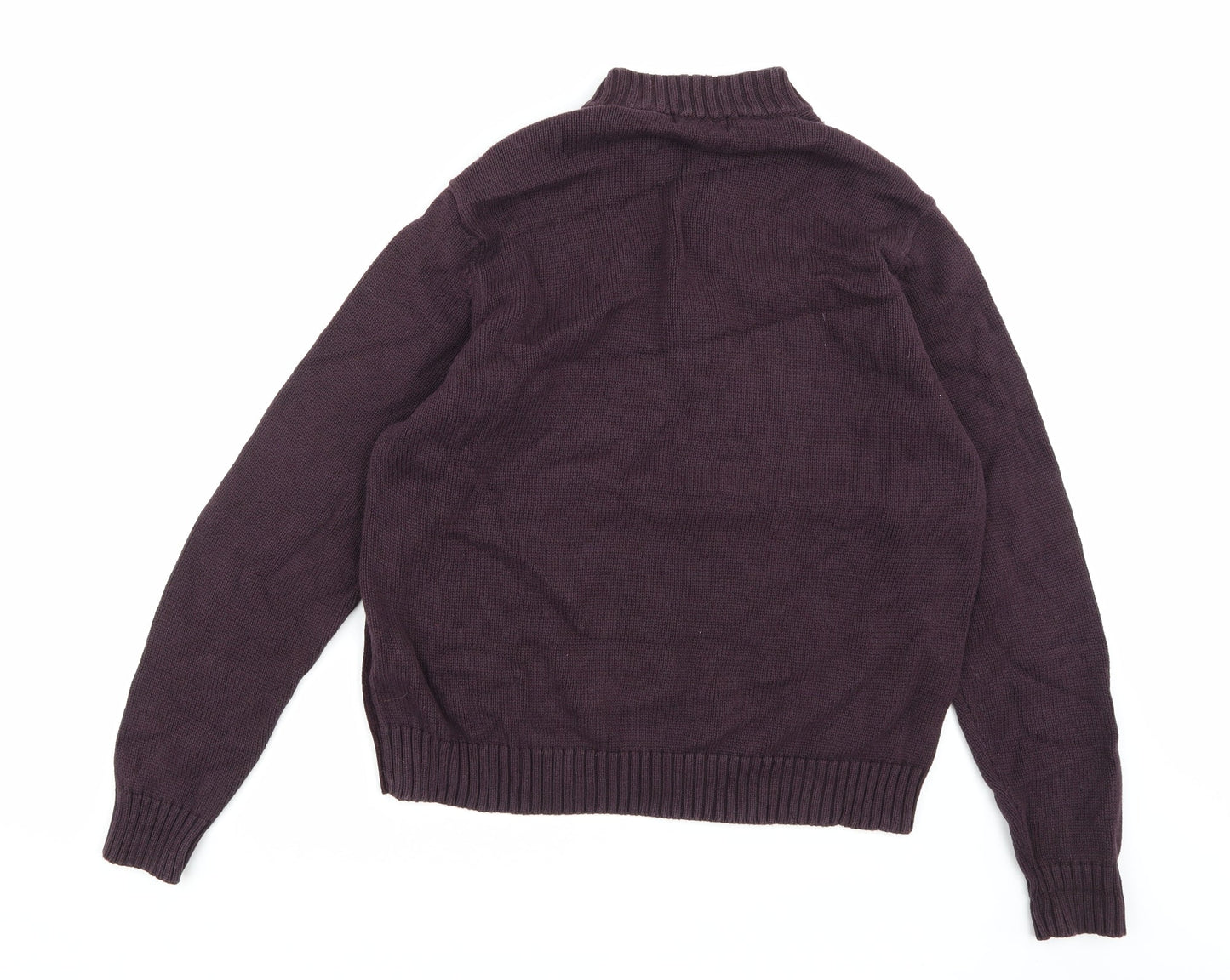 Marks and Spencer Mens Purple  Knit Pullover Jumper Size S