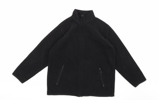 EWM Womens Black  Fleece Jacket  Size 14
