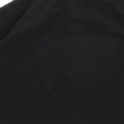 Brand and care label for EWM women’s black fleece jacket, size UK 14