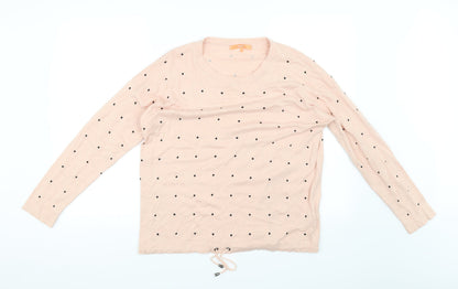 Additional front view of Next women’s pink jumper, size UK 12