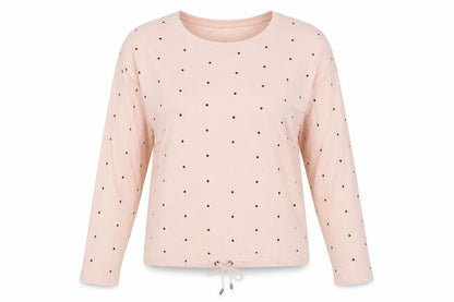 Front view of Next women’s pink jumper, size UK 12