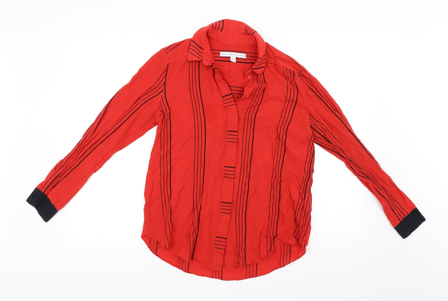 Preworn Womens Red   Basic Blouse Size 8