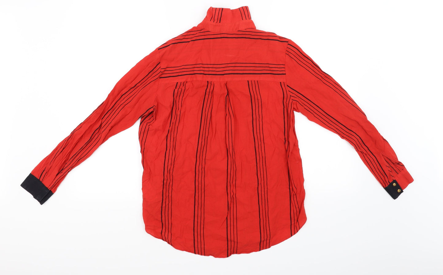 Preworn Womens Red   Basic Blouse Size 8