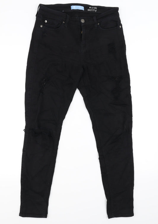 Preworn Womens Black   Skinny Jeans Size 10 L27 in
