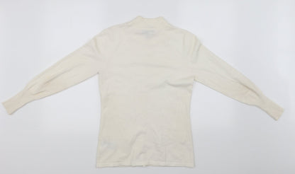 Back view of Marble women’s white jumper, size UK 8
