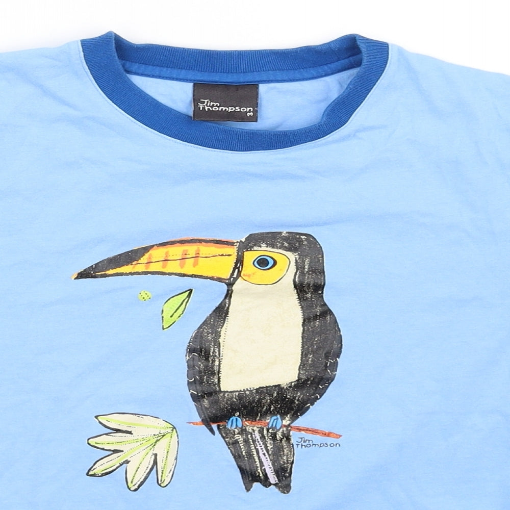 Jim Thompson Boys Blue   Basic T-Shirt Size M