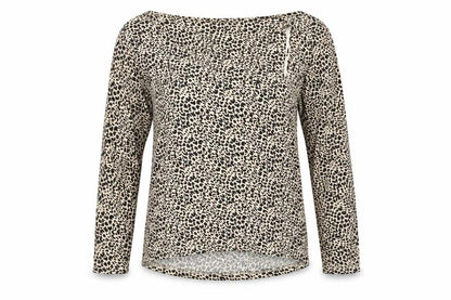 Front view of Principles women’s multicoloured animal print basic blouse, size UK 10