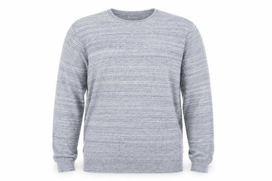Front view of Matalan men’s blue jumper, size M