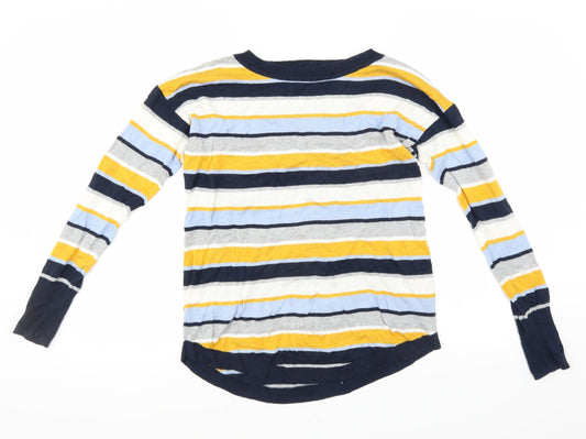 Le Bon Marché Womens Blue Striped  Pullover Jumper Size 12