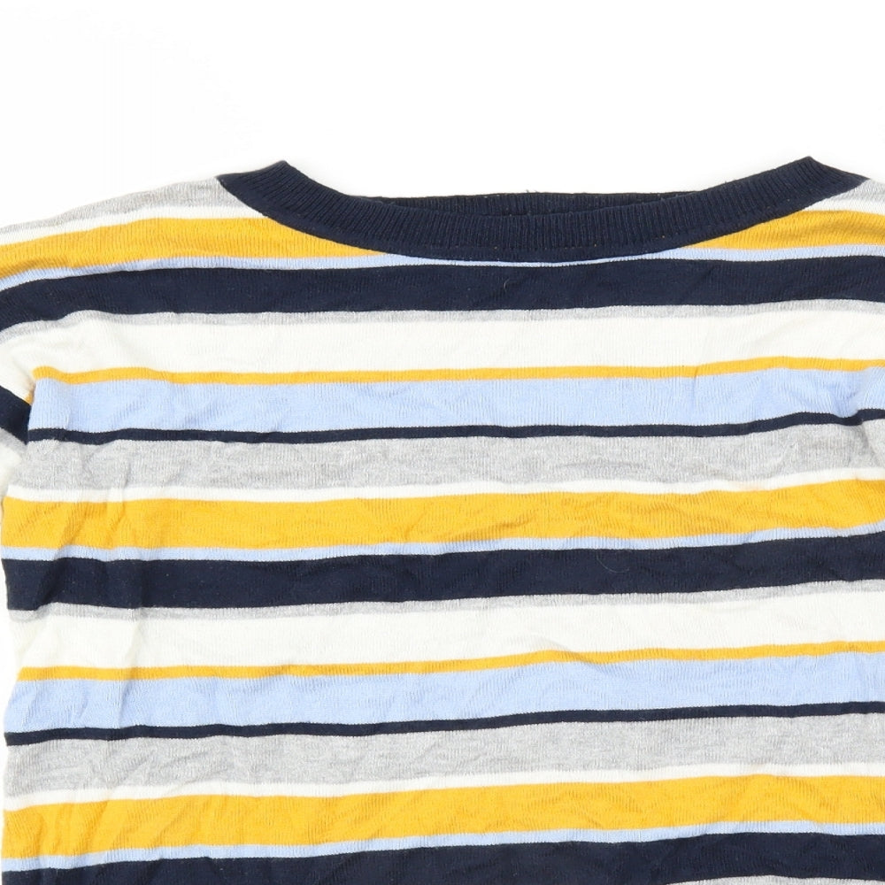 Le Bon Marché Womens Blue Striped  Pullover Jumper Size 12