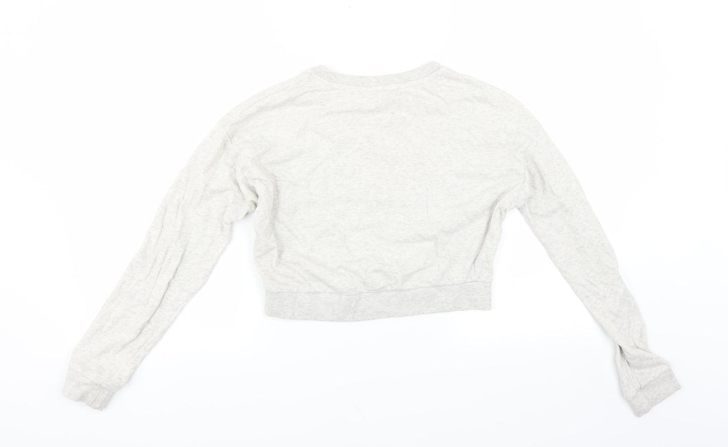 Divided by H&M Womens Grey   Pullover Sweatshirt Size XS  - CROPPED
