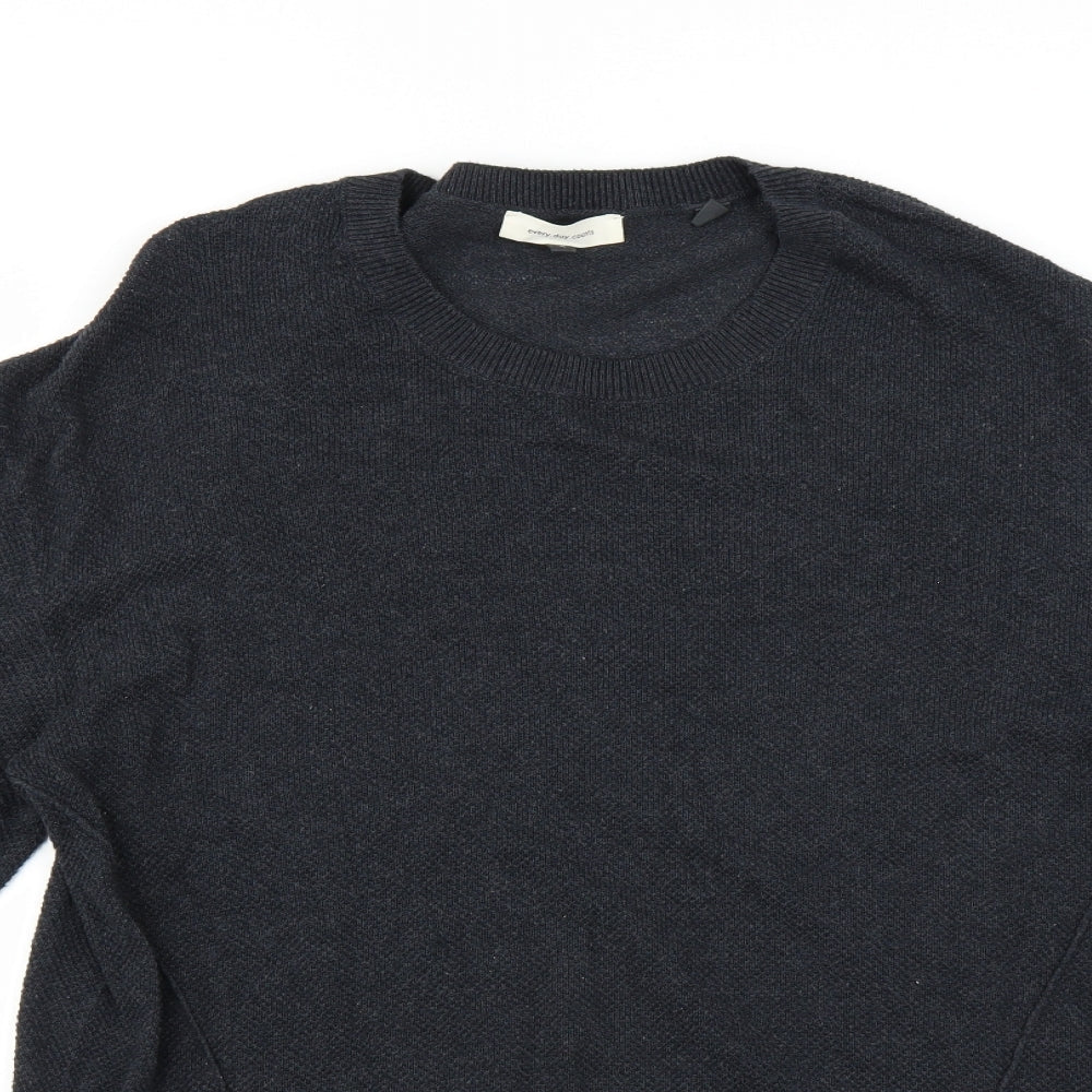 every day counts Mens Blue   Pullover Jumper Size M