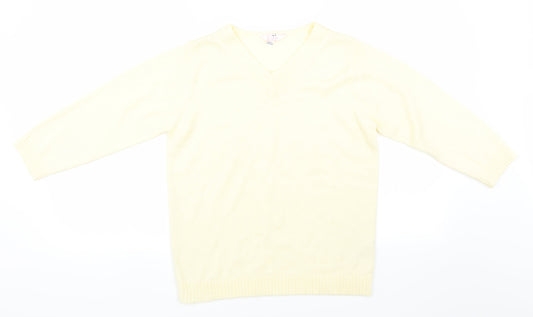 Julipa Womens Yellow   Pullover Jumper Size 10