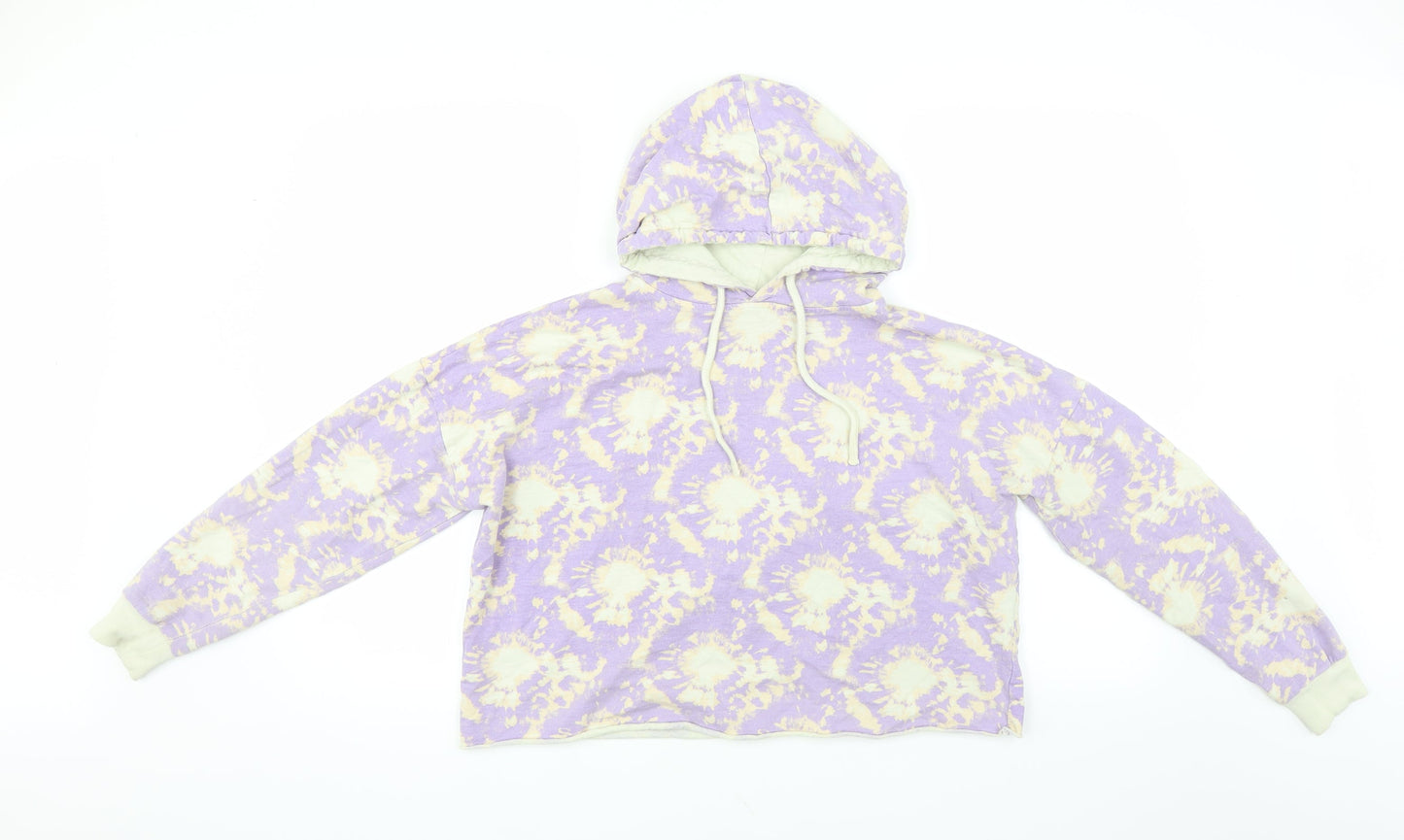 Studio Womens Purple   Pullover Hoodie Size 12  - CROPPED