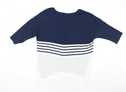 Back view of TU women’s blue jumper, size UK 16